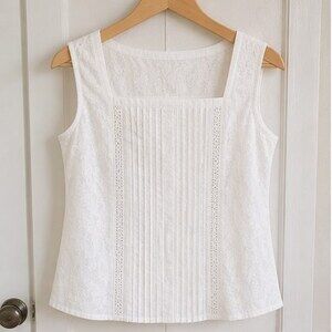 White Pleated Blouse
